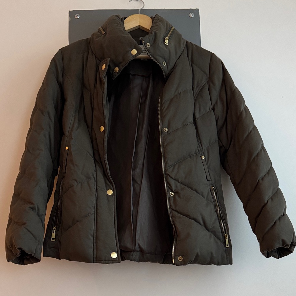 Cole Haan Women's Puffer Jacket - Dark Brown